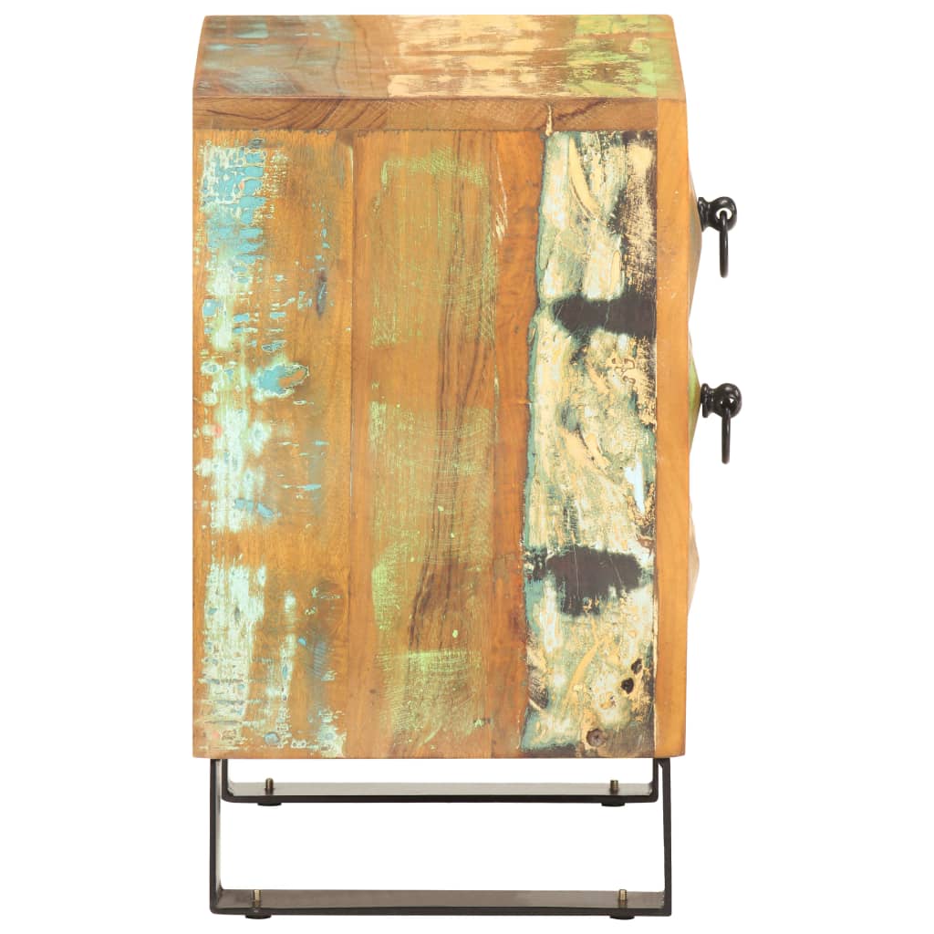 Bedside Cabinet 40X30X50 Cm Solid Reclaimed Wood