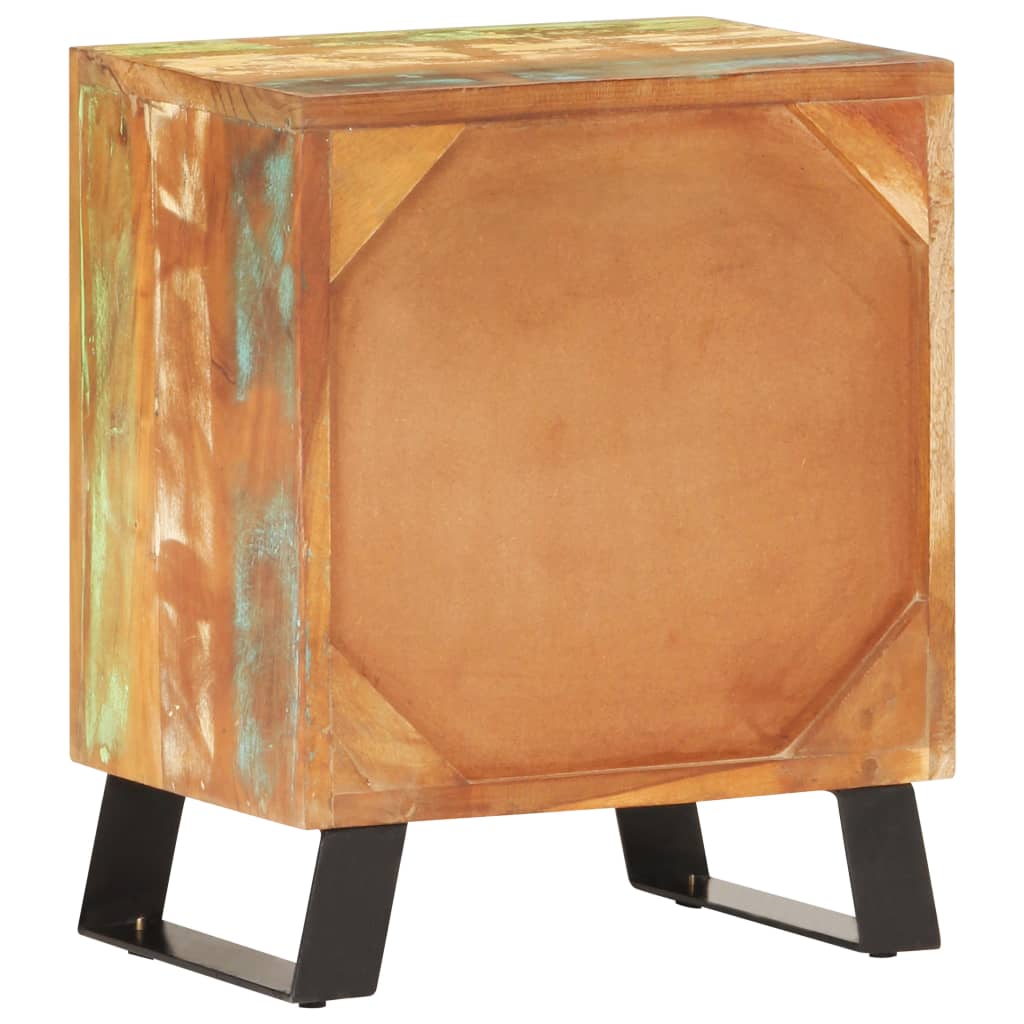 Bedside Cabinet 40X30X50 Cm Solid Reclaimed Wood
