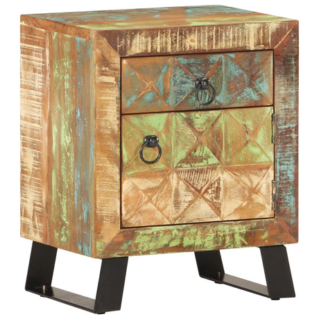 Bedside Cabinet 40X30X50 Cm Solid Reclaimed Wood