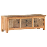 Tv Cabinet 120X30X40 Cm Solid Acacia Wood And Reclaimed Wood