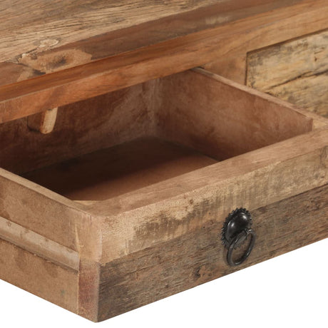 Console Table 90.5X30X75Cm Solid Acacia Wood And Reclaimed Wood