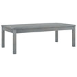 Coffee Table 100X50X33 Cm Grey Solid Acacia Wood