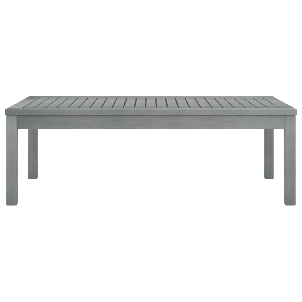 Coffee Table 100X50X33 Cm Grey Solid Acacia Wood