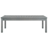 Coffee Table 100X50X33 Cm Grey Solid Acacia Wood