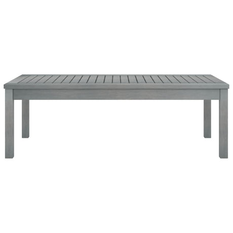 Coffee Table 100X50X33 Cm Grey Solid Acacia Wood