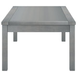 Coffee Table 100X50X33 Cm Grey Solid Acacia Wood