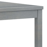 Coffee Table 100X50X33 Cm Grey Solid Acacia Wood