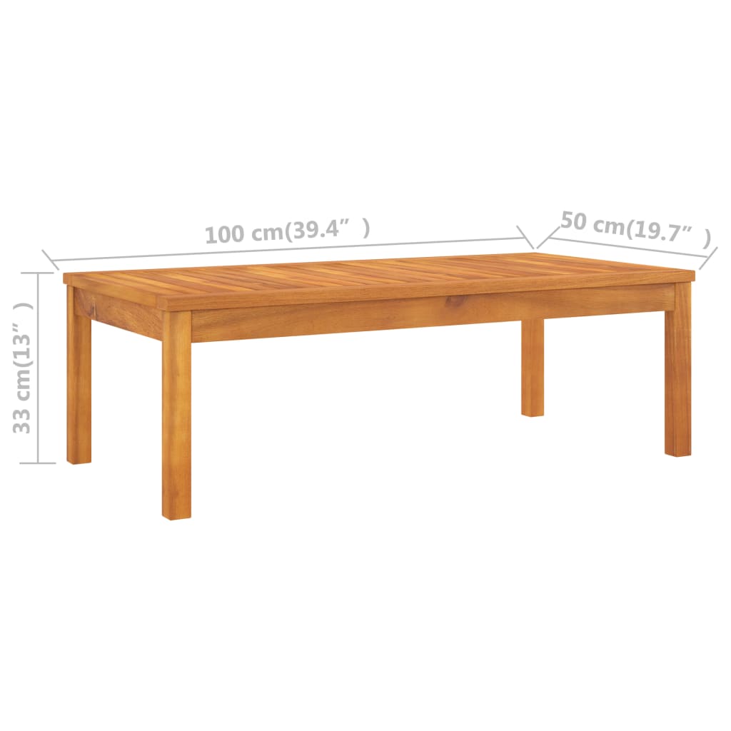 100X50X33 Cm Solid Acacia Wood