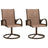 Garden Swivel Chairs 2 Pcs Textilene And Steel