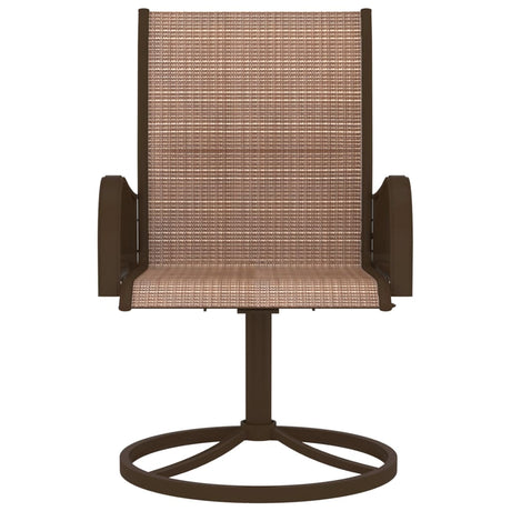 Garden Swivel Chairs 2 Pcs Textilene And Steel