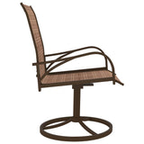 Garden Swivel Chairs 2 Pcs Textilene And Steel