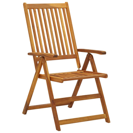 Garden Reclining Chairs 2 Pcs Solid Acacia Wood