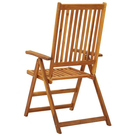 Garden Reclining Chairs 2 Pcs Solid Acacia Wood