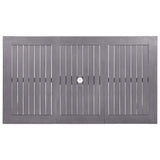 Garden Table Grey Wash 140x80x74 cm Solid Acacia Wood