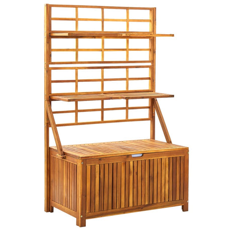 Storage Box With Trellis 99X55X160 Cm Solid Acacia Wood