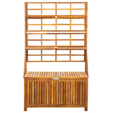 Storage Box With Trellis 99X55X160 Cm Solid Acacia Wood