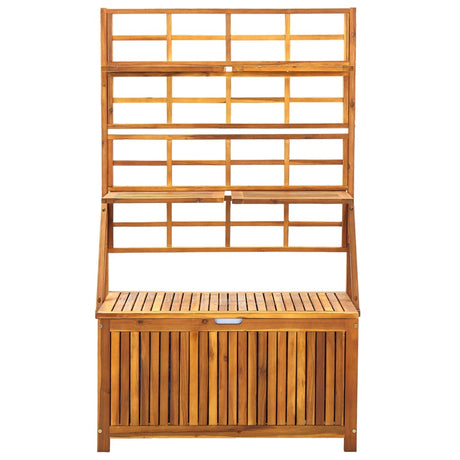 Storage Box With Trellis 99X55X160 Cm Solid Acacia Wood