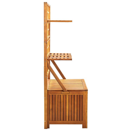 Storage Box With Trellis 99X55X160 Cm Solid Acacia Wood