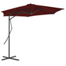 Garden Parasol With Steel Pole 300X230 Cm
