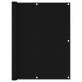 Balcony Screen Black 120x300 cm Oxford Fabric