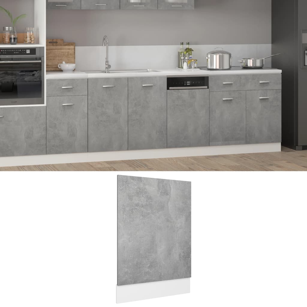 Dishwasher Panel 45X3X67 Cm Engineered Wood
