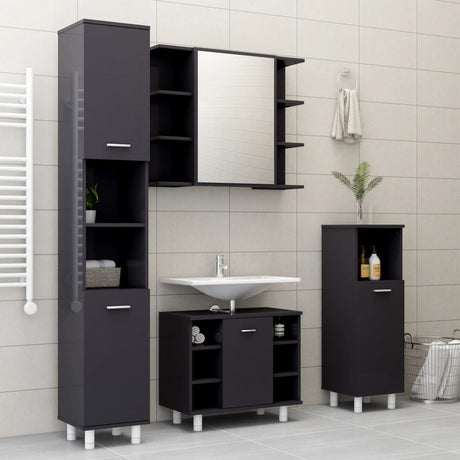 Bathroom Cabinet 30X30X95 Cm Engineered Wood