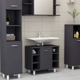 Bathroom Cabinet 60X32X53.5 Cm Engineered Wood
