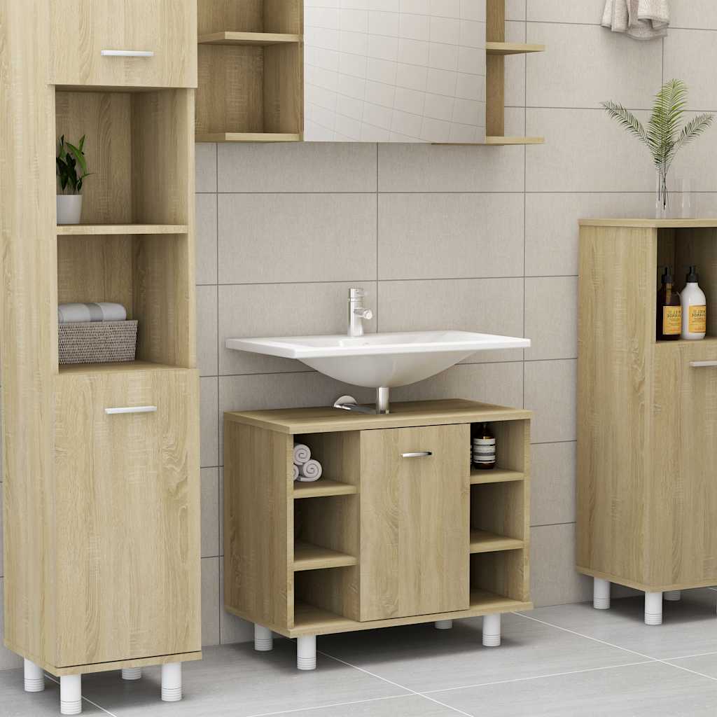 Bathroom Cabinet 60X32X53.5 Cm Engineered Wood