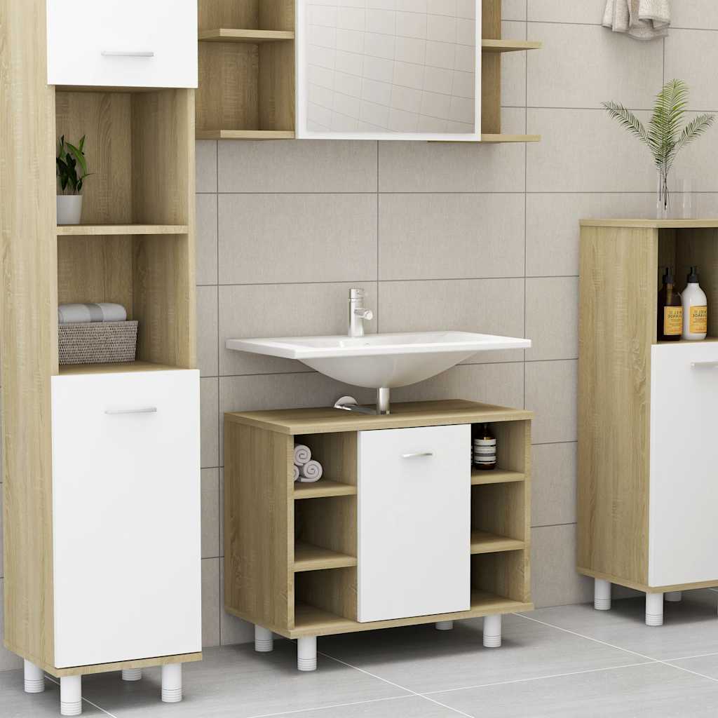 Bathroom Cabinet 60X32X53.5 Cm Engineered Wood