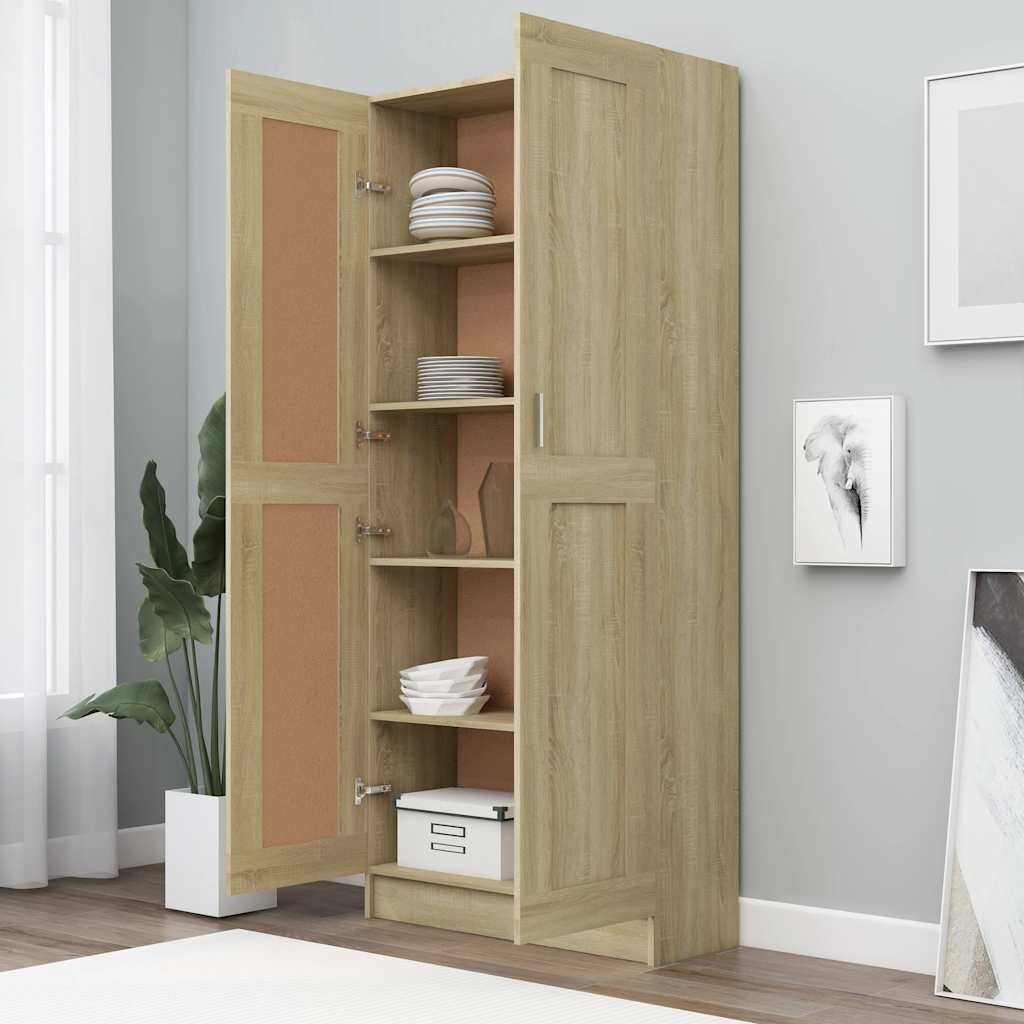 Book Cabinet 82.5X30.5X Engineered Wood