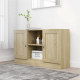Vitrine Cabinet 120X30.5X70 Cm Engineered Wood