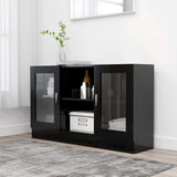 Vitrine Cabinet 120X30.5X70 Cm Engineered Wood