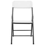 Folding Garden Chairs 4 Pcs Hdpe White