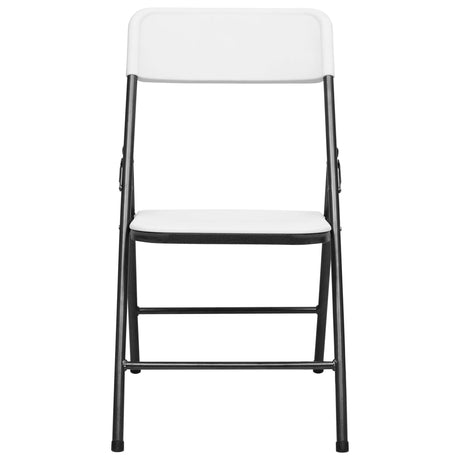 Folding Garden Chairs 4 Pcs Hdpe White