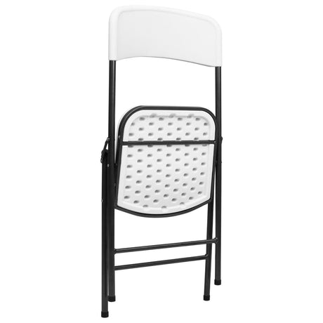 Folding Garden Chairs 4 Pcs Hdpe White
