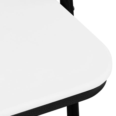 Folding Garden Chairs 4 Pcs Hdpe White