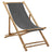 Deck Chair Bamboo And Canvas