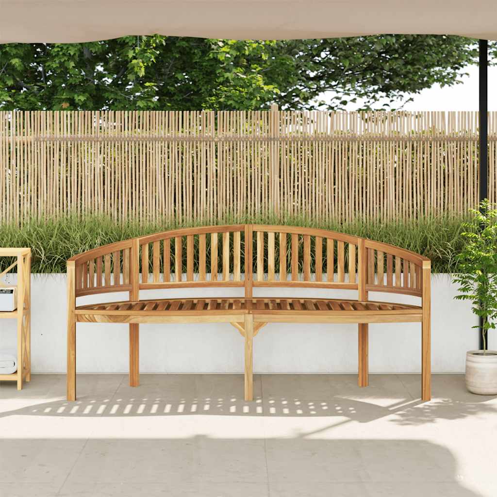 Banana Bench Solid Teak Wood