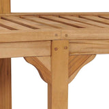 Banana Bench Solid Teak Wood