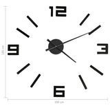 3D Wall Clock Modern Design 100 Cm Xxl