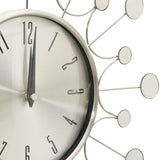 Wall Clock Silver 40 Cm Metal