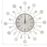 Wall Clock Silver 40 Cm Metal
