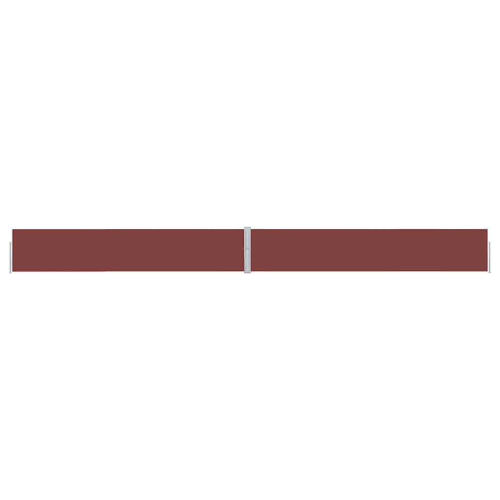 Patio Retractable Side Awning 170x1200 cm Brown