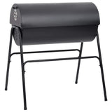 Barrel Grill With 2 Cooking Grids Black 80X95X90 Cm Steel