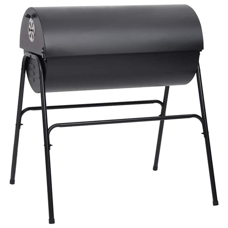 Barrel Grill With 2 Cooking Grids Black 80X95X90 Cm Steel