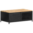 Coffee Table 90X50X37 Cm Solid Rough Mango Wood
