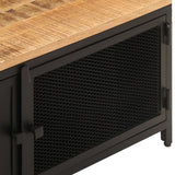Coffee Table 90X50X37 Cm Solid Rough Mango Wood