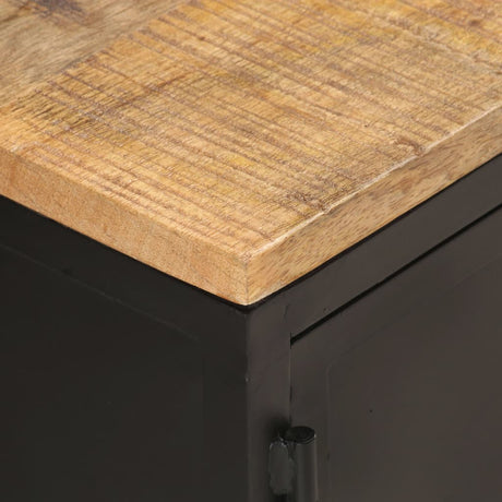 Coffee Table 90X50X37 Cm Solid Rough Mango Wood