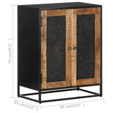 Sideboard 60X35X75 Cm Rough Mango Wood