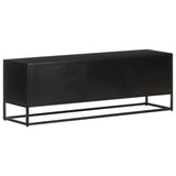 Tv Cabinet 120X30X40 Cm Rough Mango Wood